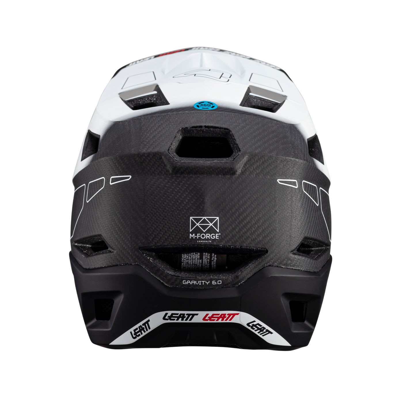 LEATT Helmet MTB Gravity 6.0 Carbon V24 (White)